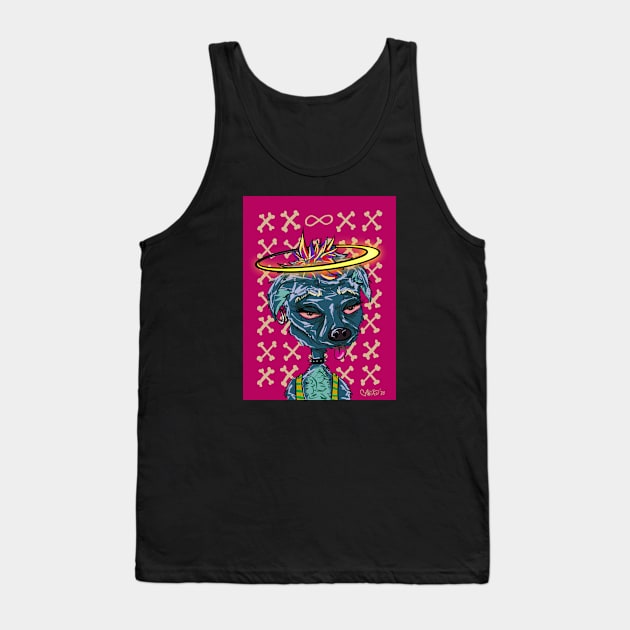 "Ellie" FACES COLLECTION Tank Top by mikiad